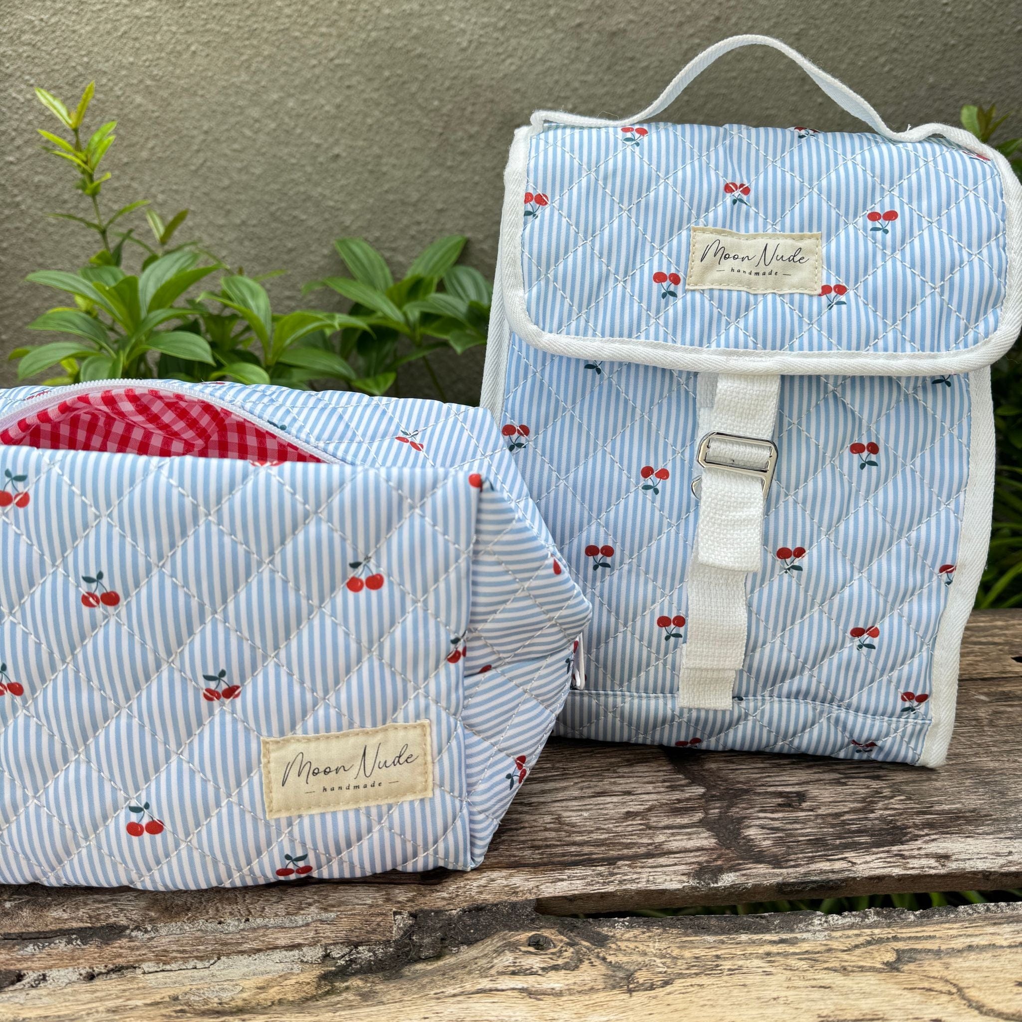 Moon Nude Cherry Large Makeup Bag