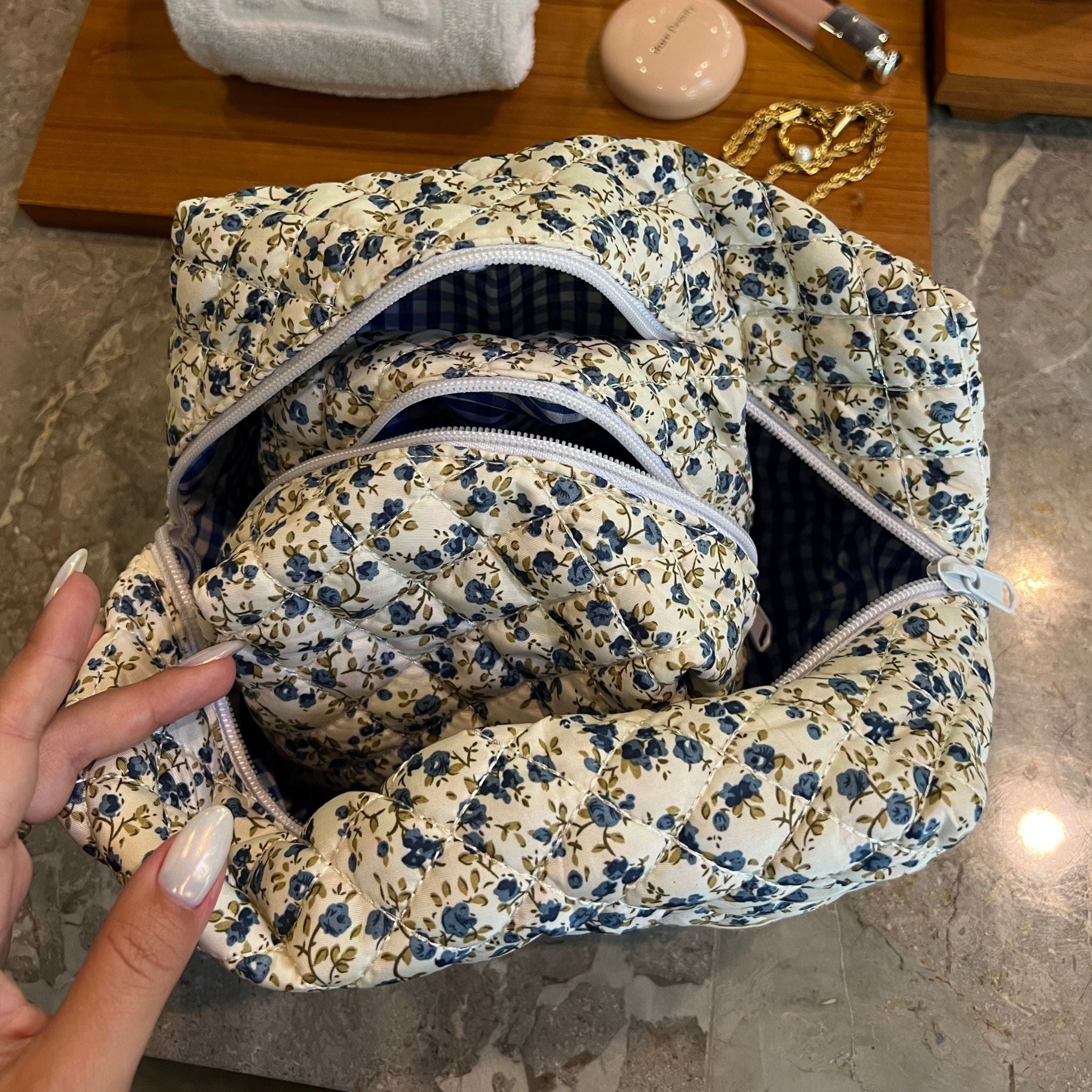 Moon Nude Spring Large Makeup Bag