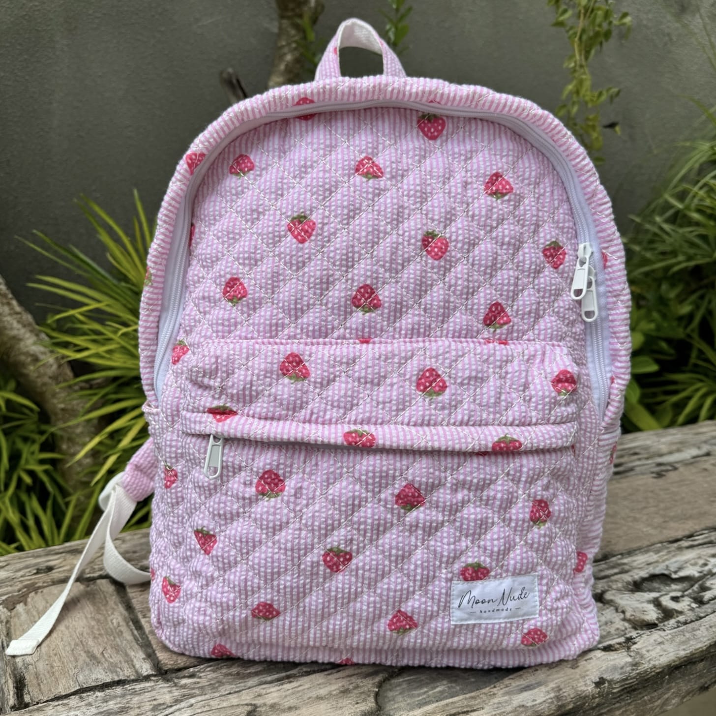 Moon Nude Strawberry Large Backpack