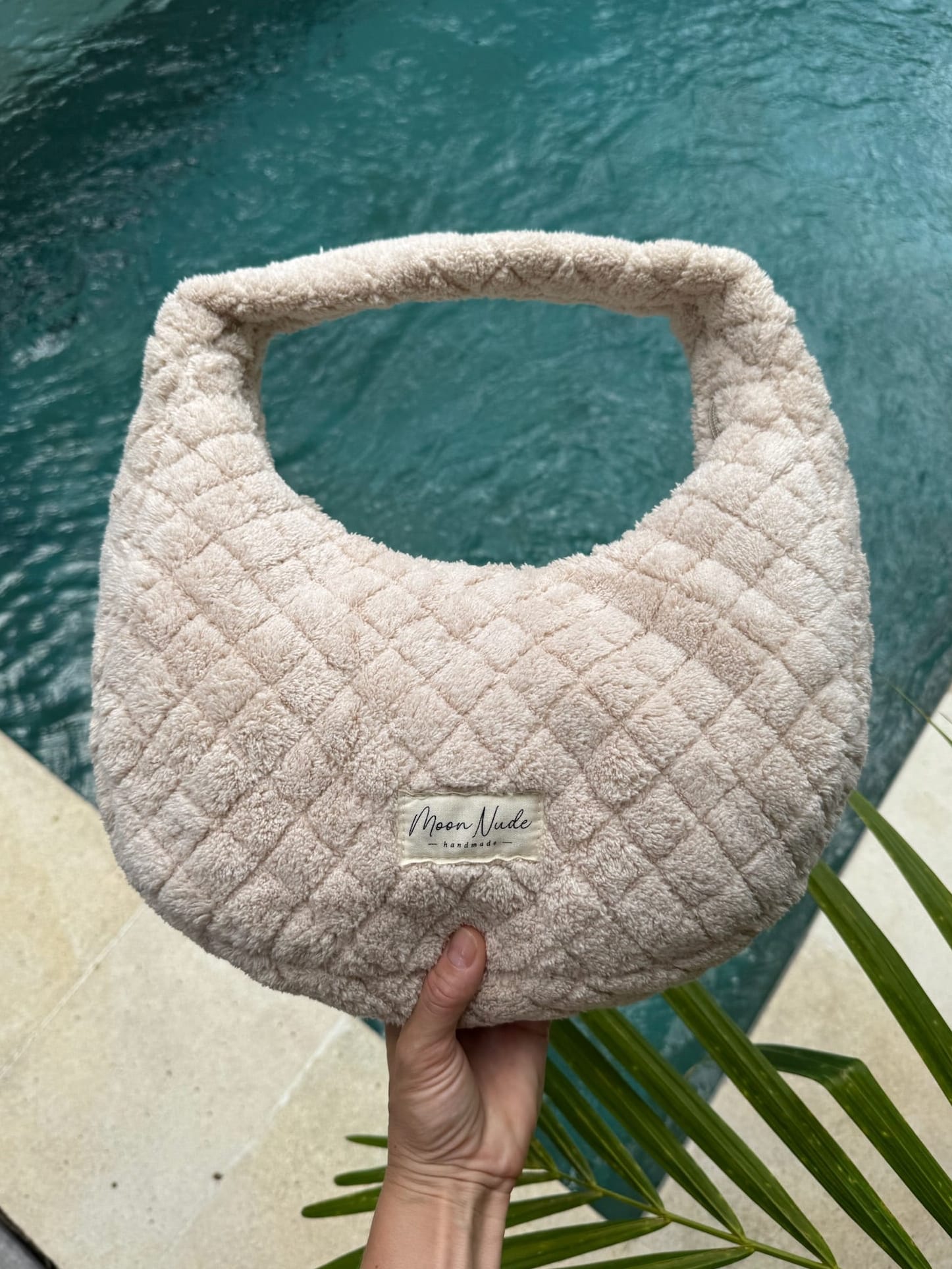 Moon Nude Teddy Hoop Bag